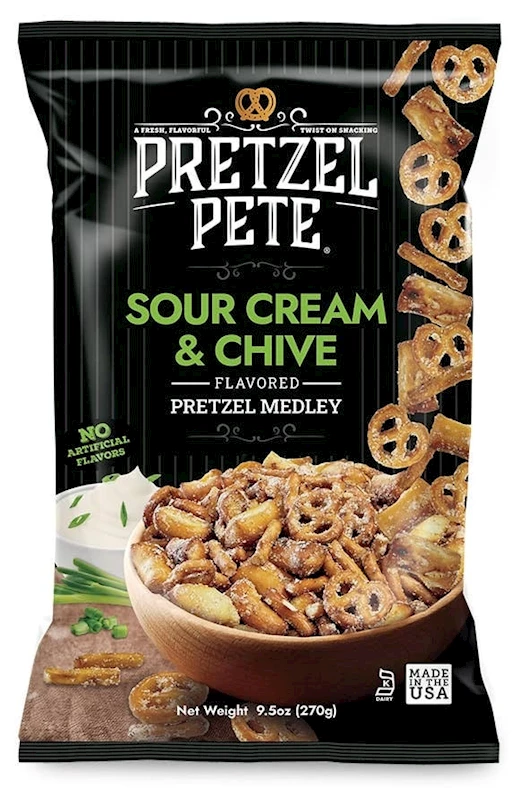 Pretzel Pete PRETZEL MEDLEY Sour Cream & Chive